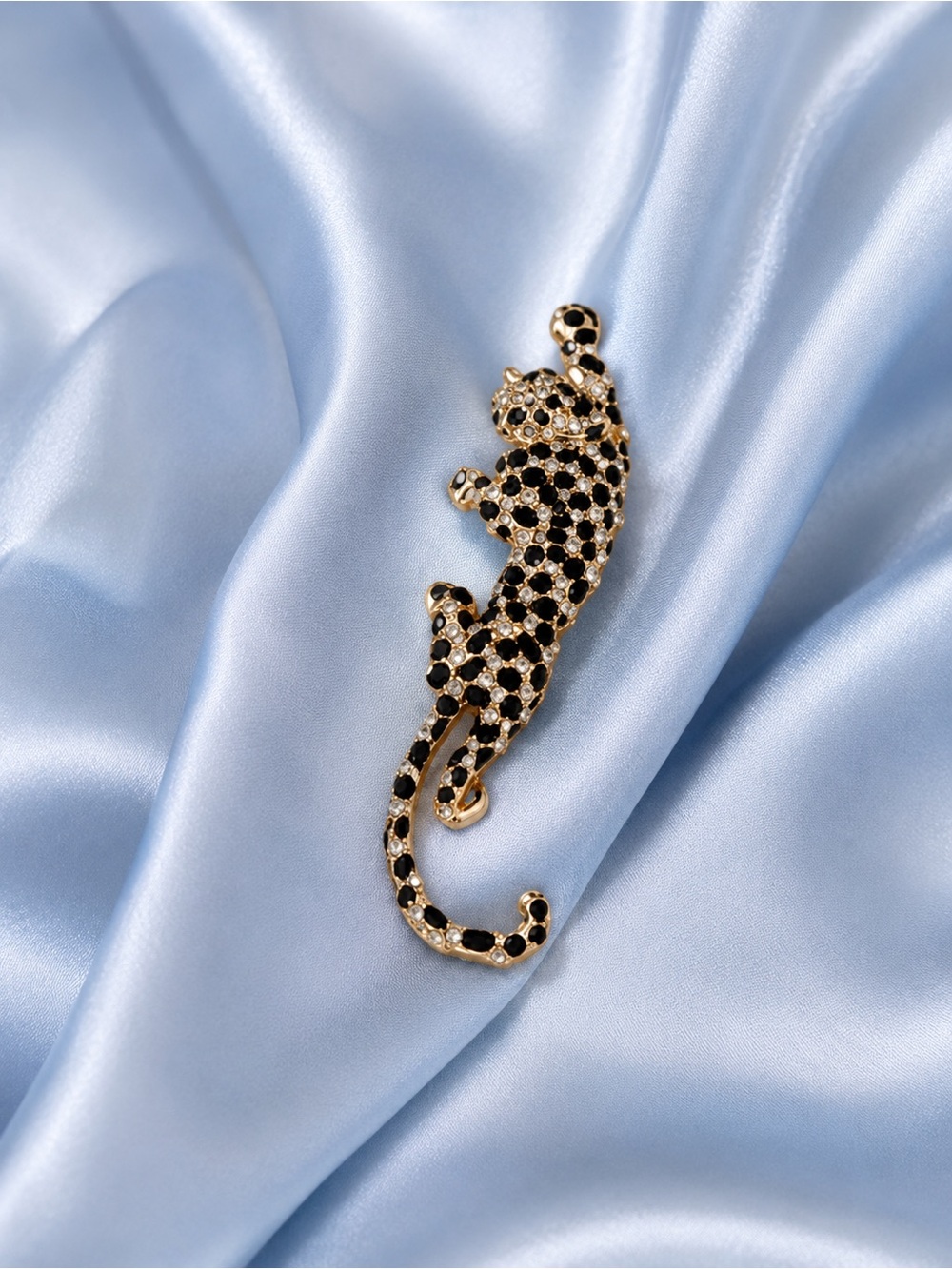 Gold and Black Leopard Brooch - Women Jewelry Brooches